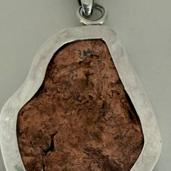 Copper Pendant sterling silver One-of-a-kind By Charles Albert - Picture 3 of 4